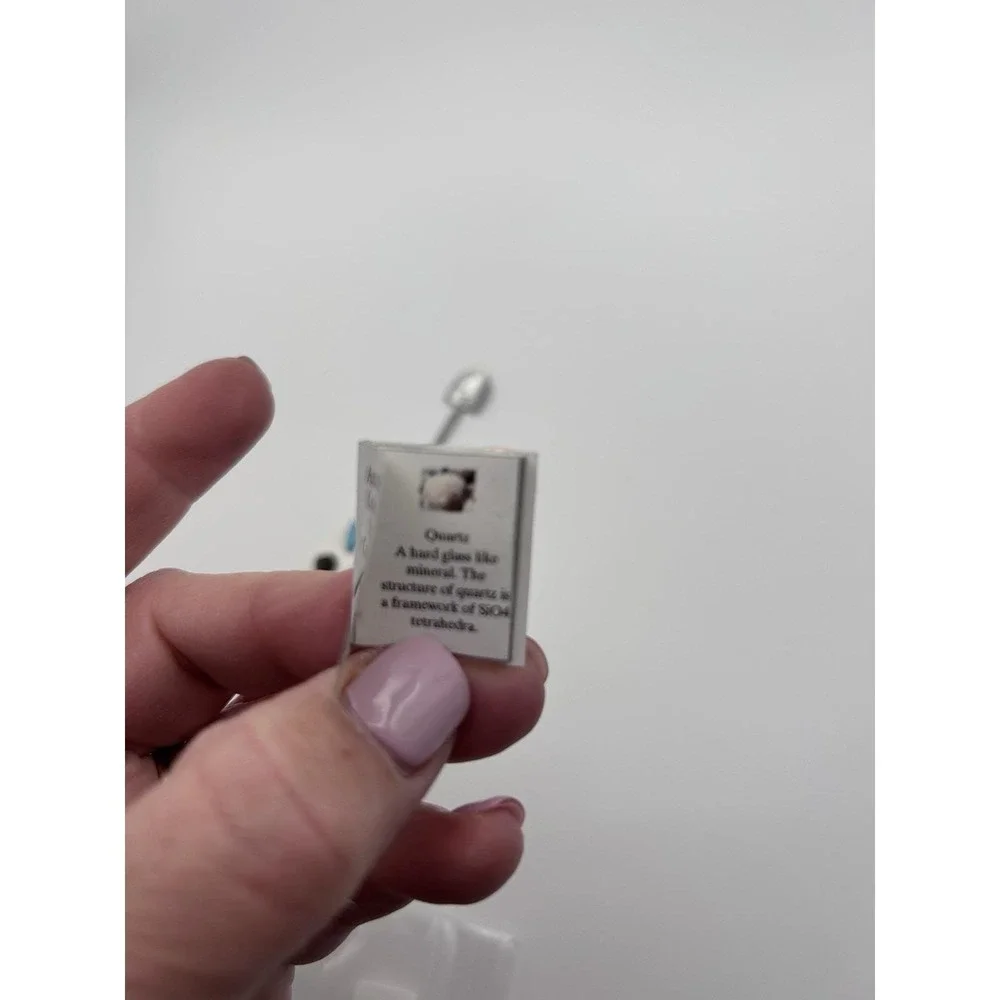 Handmade By Artist Miniature Rock Collector Kit, With A Printed Guide 1:12 - Picture 6 of 7